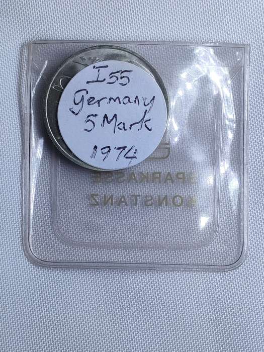 Bundesrepublik Deutschland 1974: 5 Mark (.625): Immanuel Kant Non-circulating coin