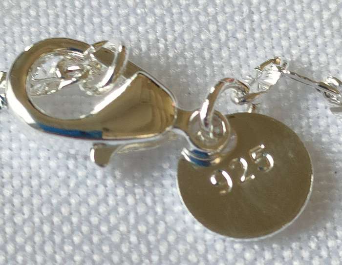 Sterling silver necklace- 925 stamped - 50 cm - 2.22g - intricate flowery design