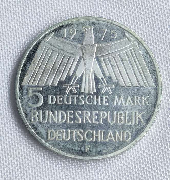 Bundesrepublik Deutschland 1975: 5 Mark (.625): Non-circulating coin