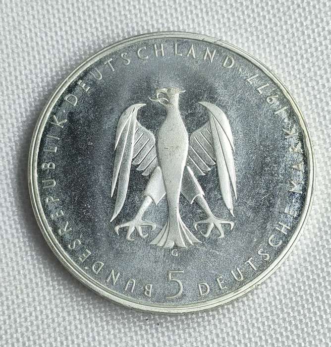 Bundesrepublik Deutschland 1977: 5 Mark (.625): Heinrich von Kleist: Non-circulating coin