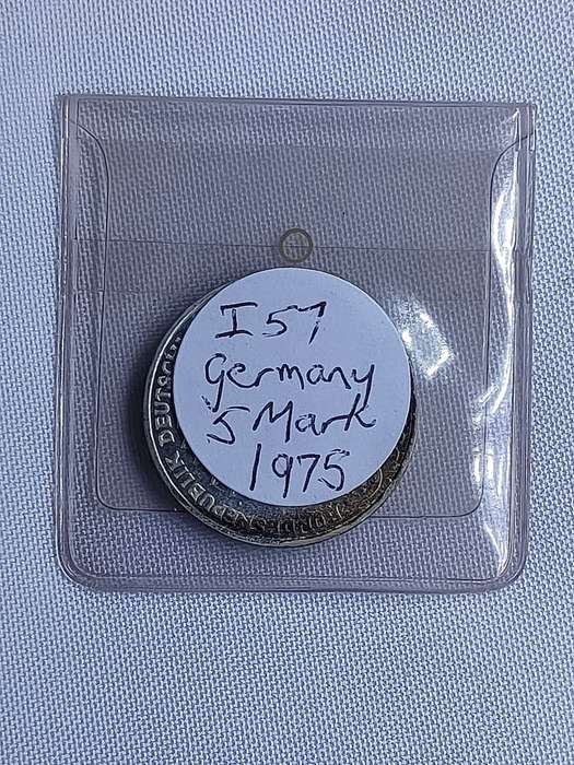 Bundesrepublik Deutschland 1975: 5 Mark (.625): Albert Schweitzer: Non-circulating coin