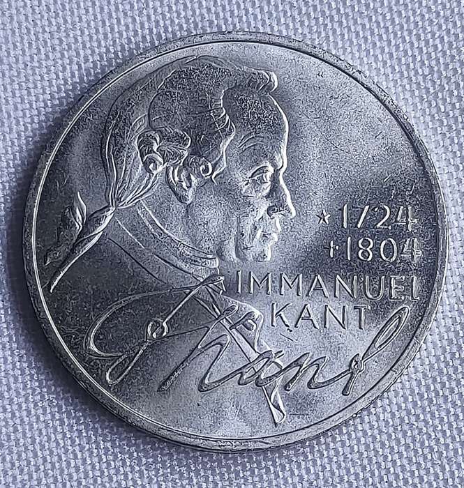 Bundesrepublik Deutschland 1974: 5 Mark (.625): Immanuel Kant: Non-circulating coin