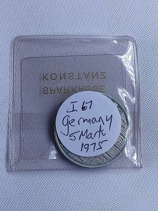 Bundesrepublik Deutschland 1975: 5 Mark (.625):: Non-circulating coin
