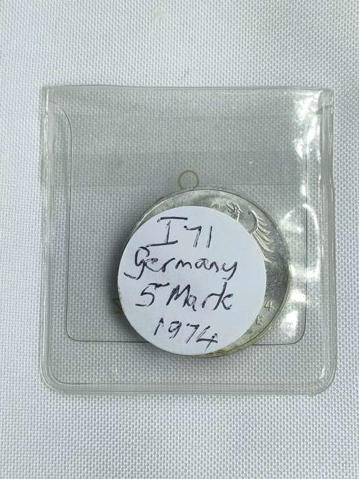 Bundesrepublik Deutschland 1974: 5 Mark (.625): Immanuel Kant: Non-circulating coin