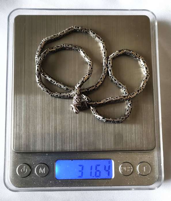 Vintage Sterling Silver necklace - 31.64 g - 925 stamp - exquisite well crafted piece