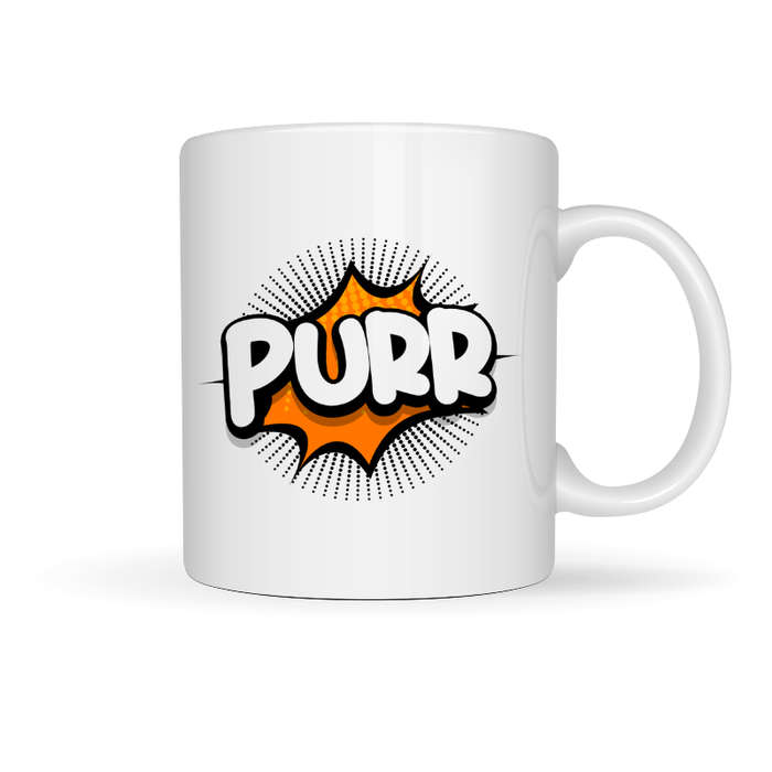 Printed Mug -PURR Printed Mug