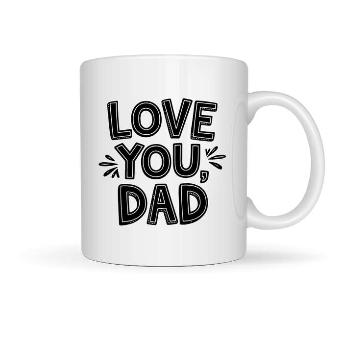 Printed Mug -Love you Dad Printed Mug