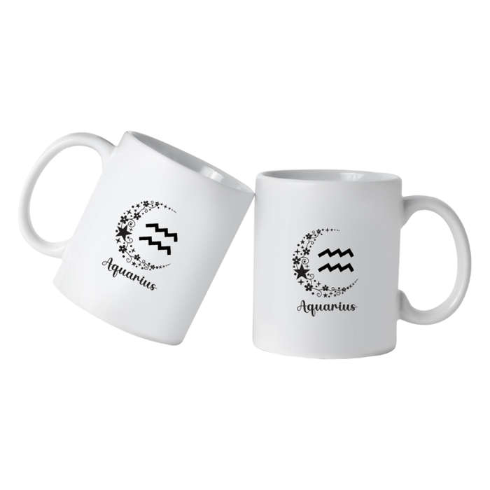 Printed Mug -Zodiac - Aquarius