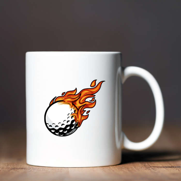 Printed Mug - Hot Golf Ball