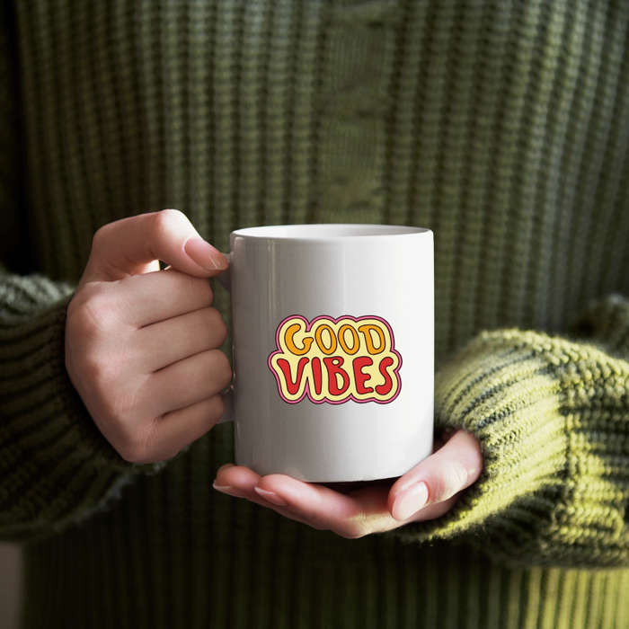 Printed Mug -Good Vibes