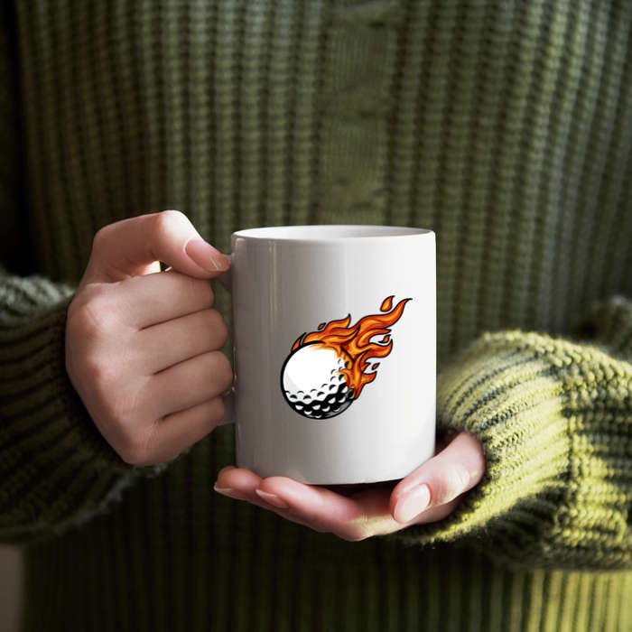 Printed Mug - Hot Golf Ball