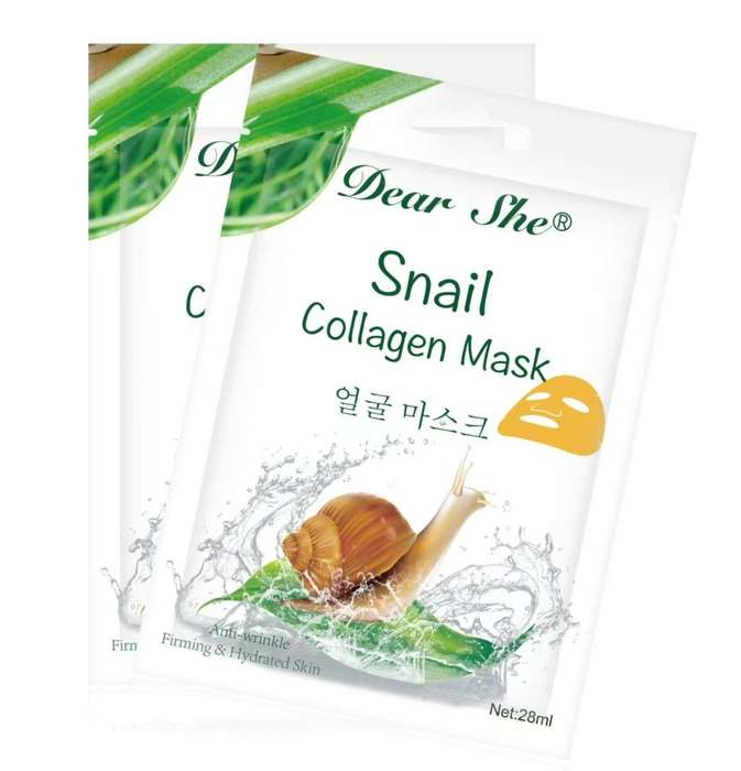 Dear she Essence Mask (Honey , Charcoal, Snail, Apple, Acid ) pack of 2