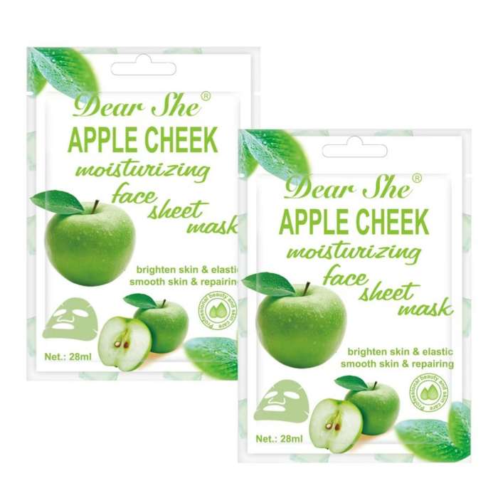 Dear she Essence Mask (Honey , Charcoal, Snail, Apple, Acid ) pack of 2
