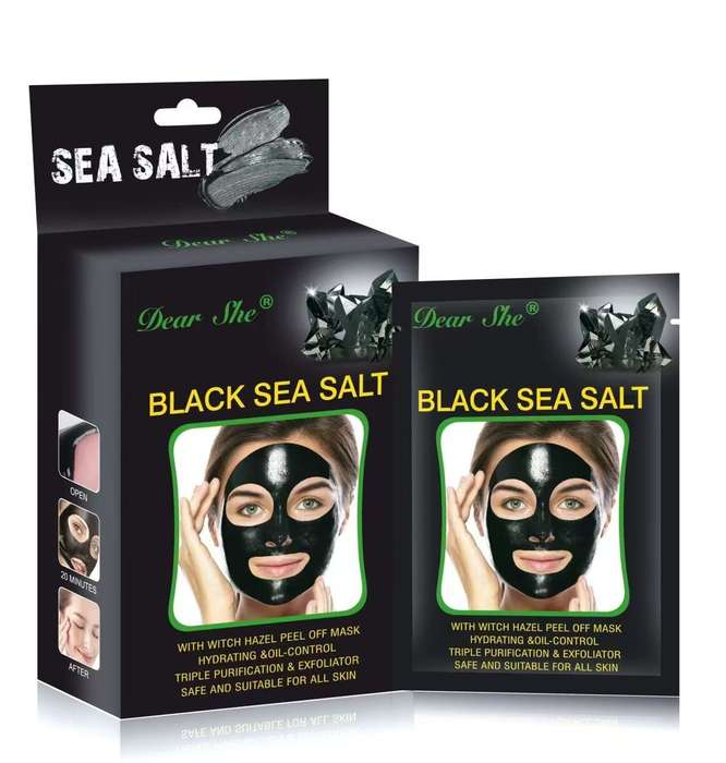 Dear She cleansing Mask - 10 Pieces ( Charcoal , Licorice root, Sea Salt, Whitening ,Aloe Vera)
