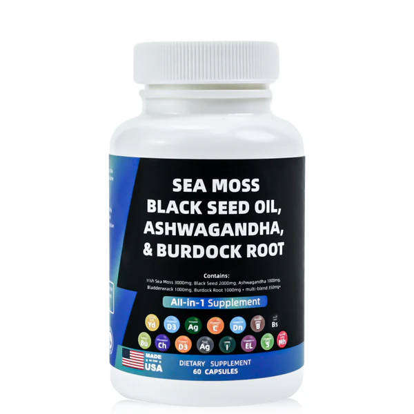 BIYODE - Sea Moss Black Seed Oil Ashwagandha & Burdock Advanced Immune Formula
