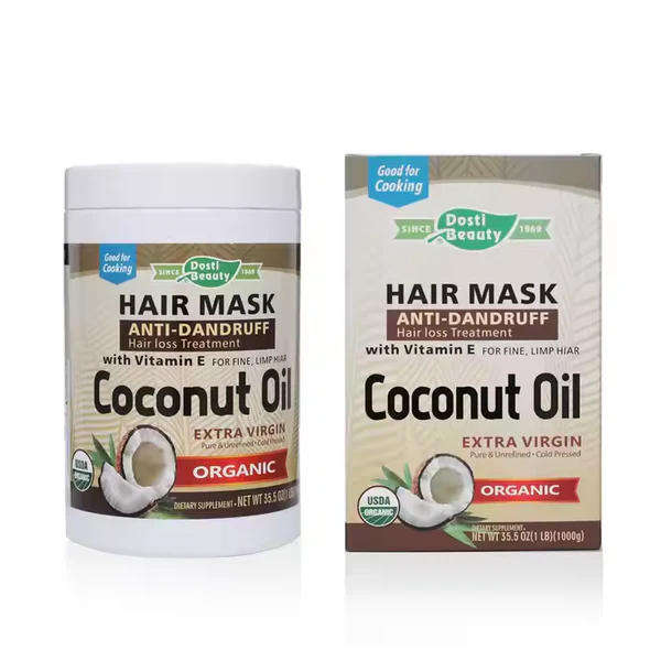High Quality Vitamin E Anti Hair Loss Treatment Organic Hair Mask Coconut Oil Hair Mask