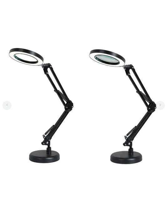 Magnifying Glass LED Lamp - with Desk Clip