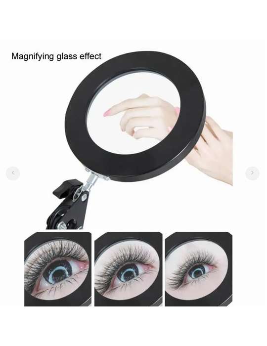 Magnifying Glass LED Lamp - with Desk Clip