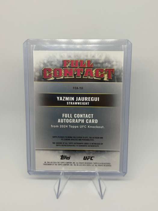 2024 Topps UFC Knockout - Yazmin Jauregui Rookie Auto #FCA-YJI