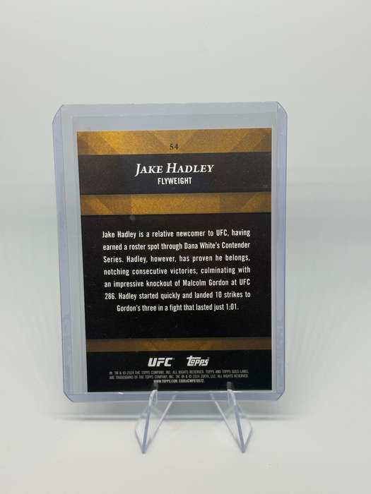 2024 Topps UFC Gold Label - Jake Hadley Rookie Blue 9/99 #54