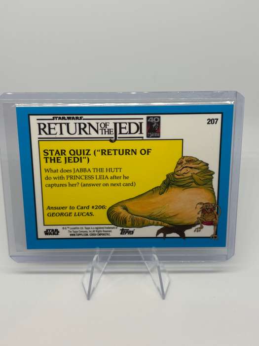 Topps Chrome Sapphire 2023 Star Wars ROTJ - Surrounded by Ewoks  27/60 #207