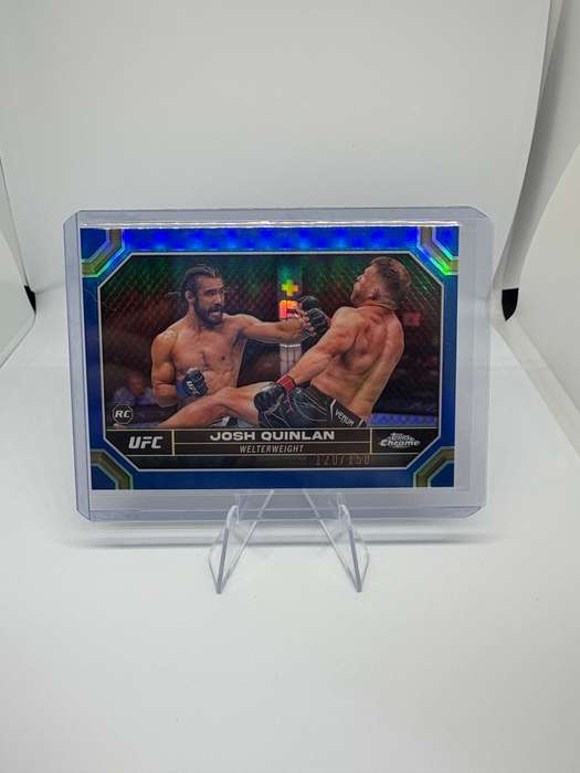 2024 Topps Chrome UFC - Josh Quinlan Blue Refractor 120/150 #76