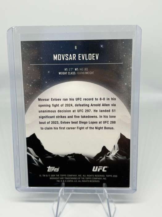 2024 Topps UFC Midnight - Mosvar Evloev Morning SP 37/125 #6