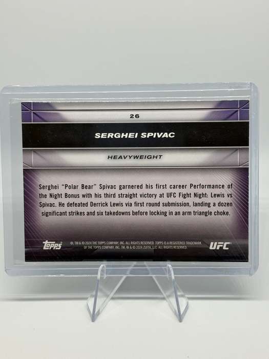 2024 Topps UFC Knockout - Serghei Spivac 31/125 #26