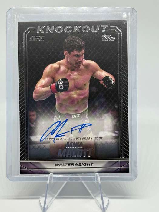 2024 Topps UFC Knockout - Mike Malott Knockout Auto Card #KNA-MMT