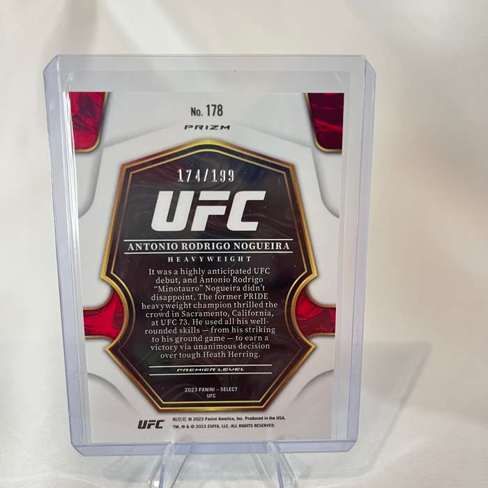 2023 Panini Select UFC Antonio Rodrigo Nogueira 174/199 Blue Prizm #178