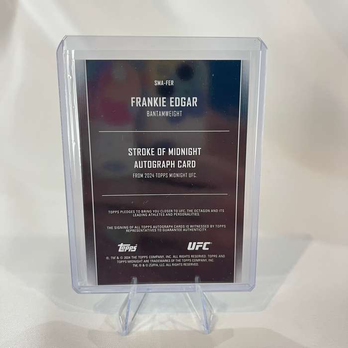 2024 Topps UFC Midnight - Stroke of Midnight Auto Frankie Edgar #SMA-FER
