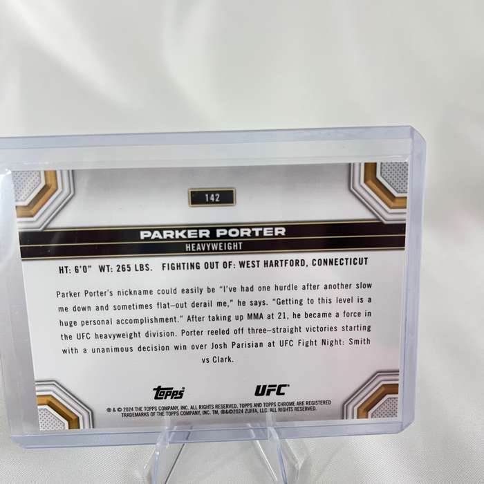 2024 Topps Chrome UFC - Parker Porter Blue Refractor 129/150 #142