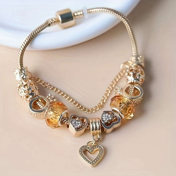 Charm Bracelet with Heart Pendant