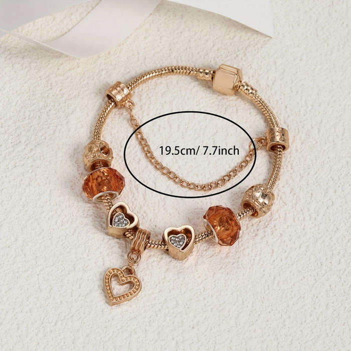 Charm Bracelet with Heart Pendant