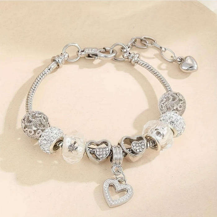 Charm Bracelet with Heart Pendant