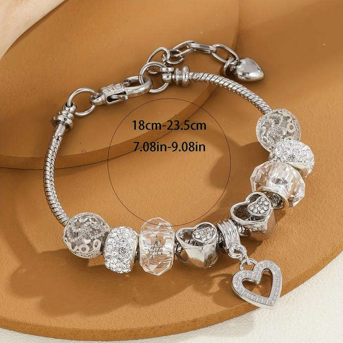 Charm Bracelet with Heart Pendant