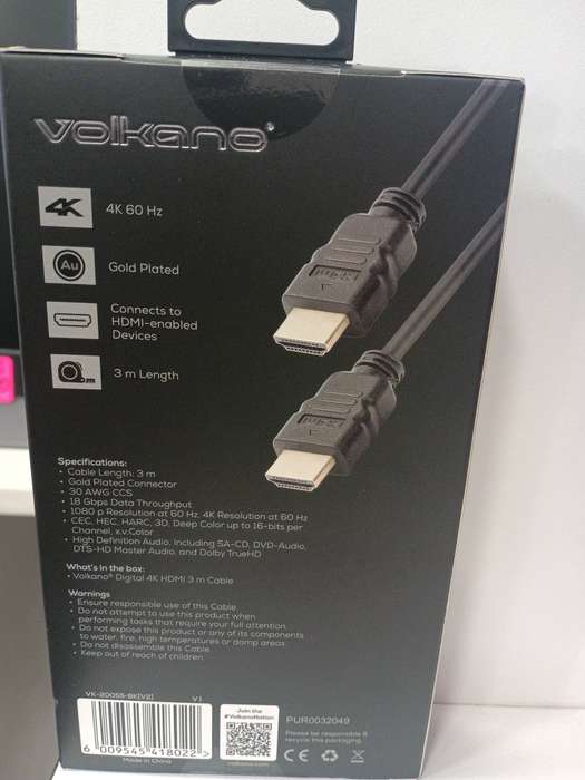 Volkano 3M 4K HDMI Cable with internet/VK-20055