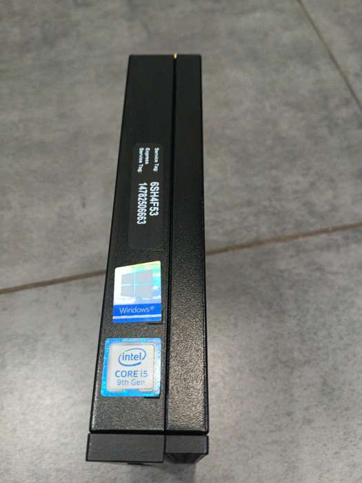 Dell optiplex 3070 Micro/Core i5 9th gene CPU/8GB Memory/256GB Nvme
