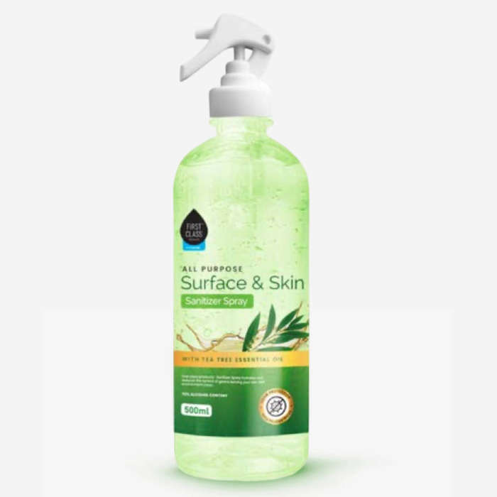 First Class Sanitizer Spray Tea Tree Surface & Handwash 500ml x 24