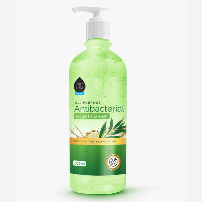 First Class Liquid Handwash Tea Tree  500ml x 24