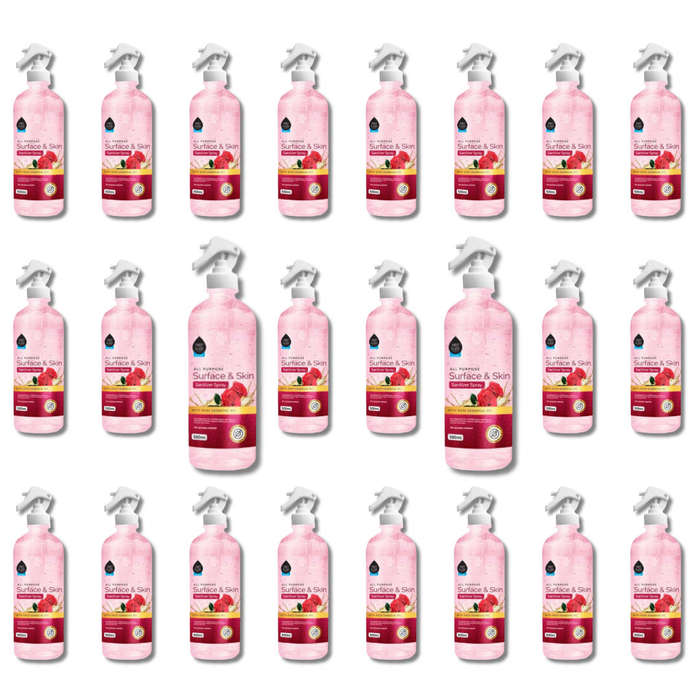 First Class Sanitizer Spray Rose Essential Oil Surface & Handwash 500ml x 24