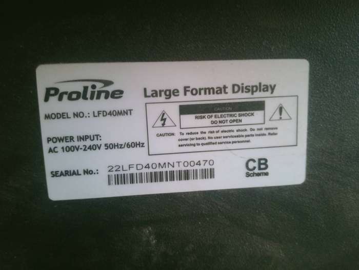 LFD40MNT Proline 40"Digital signage screen