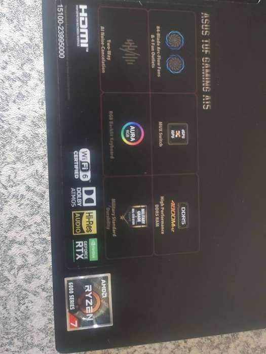 ASUS TUFF A15 Gaming 15.6" 144Hz Display 12th Gen Ryzen 7 6800HS 16GB DDR5 Ram 1TB M.2 NVMe RTX2050