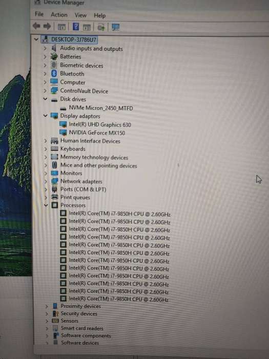 Dell Latitude 5501 Intel Core i7 9850H CPU 8GB DDR4 RAM 256GB M.2 NVMe SSD NVidia Graphics Win 11