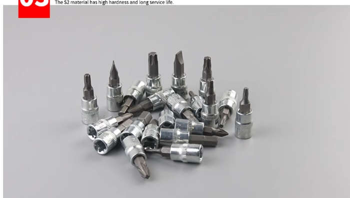 46-piece wrench socket bit combination ratchet socket flying wrench motorcycle car repair tool set