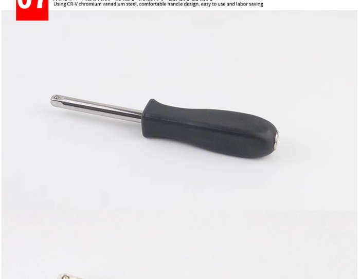 46-piece wrench socket bit combination ratchet socket flying wrench motorcycle car repair tool set