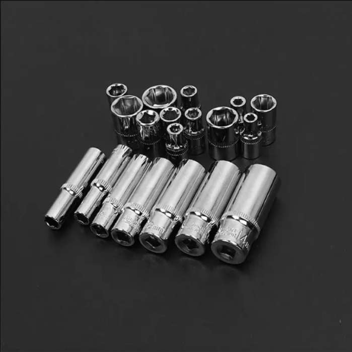 53 Pieces Socket and Bit Set Screwdriver Tool Socket Set 1/4" Socket Set