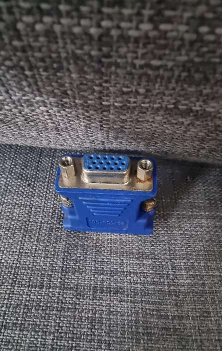 DVI-A Male/VGA Female Molded Blue