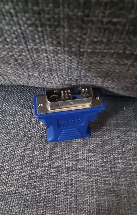 DVI-A Male/VGA Female Molded Blue