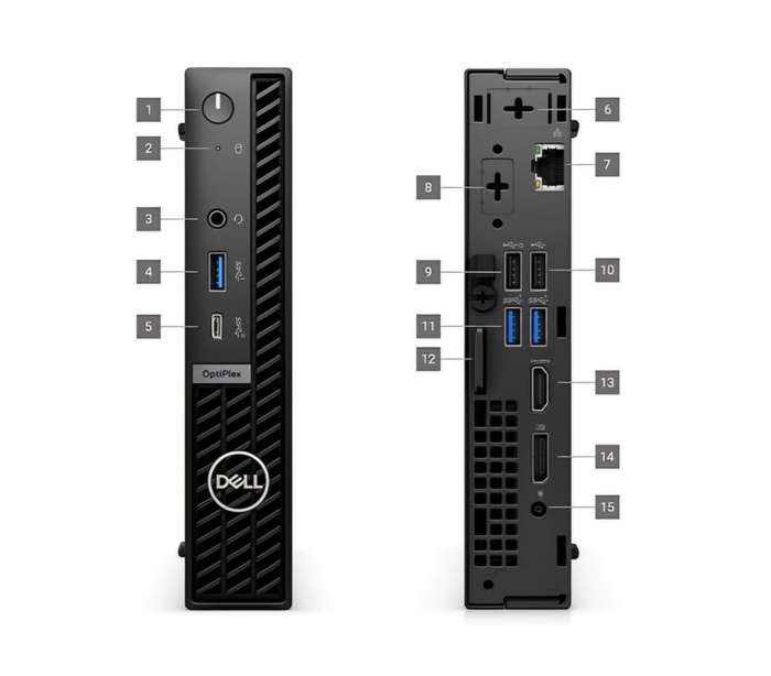 Dell OptiPlex 7020 MFF Mini PC | Core i3-14100T 14th Gen Processor | 16GB DDR5 RAM | 256B SSD